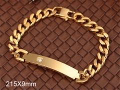 HY Wholesale Bracelets 316L Stainless Steel Jewelry Bracelets-HY0103B064