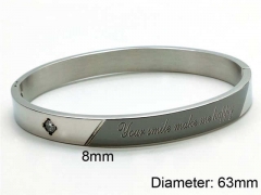 HY Wholesale Bangles Stainless Steel 316L Fashion Bangles-HY0097B236
