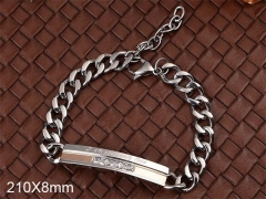 HY Wholesale Bracelets 316L Stainless Steel Jewelry Bracelets-HY0103B062