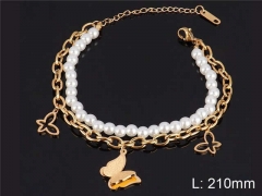 HY Wholesale Bracelets 316L Stainless Steel Jewelry Bracelets-HY0100B041