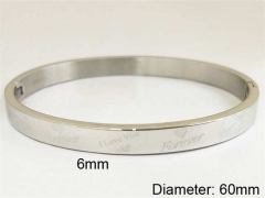 HY Wholesale Bangles Stainless Steel 316L Fashion Bangles-HY0097B162