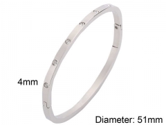HY Wholesale Bangles Stainless Steel 316L Fashion Bangles-HY0097B088