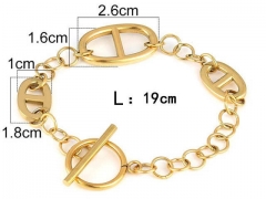 HY Wholesale Bracelets 316L Stainless Steel Jewelry Bracelets-HY0100B037