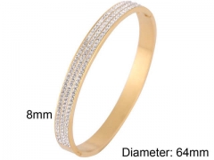 HY Wholesale Bangles Stainless Steel 316L Fashion Bangles-HY0097B176