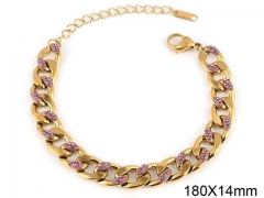 HY Wholesale Bracelets 316L Stainless Steel Jewelry Bracelets-HY0100B058