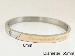 HY Wholesale Bangles Stainless Steel 316L Fashion Bangles-HY0097B234