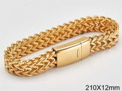 HY Wholesale Bracelets 316L Stainless Steel Jewelry Bracelets-HY0103B025