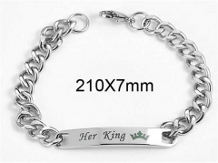 HY Wholesale Bracelets 316L Stainless Steel Jewelry Bracelets-HY0103B095
