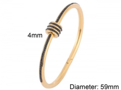 HY Wholesale Bangles Stainless Steel 316L Fashion Bangles-HY0097B014