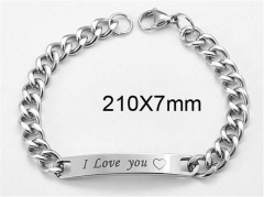 HY Wholesale Bracelets 316L Stainless Steel Jewelry Bracelets-HY0103B097