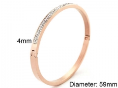 HY Wholesale Bangles Stainless Steel 316L Fashion Bangles-HY0097B102