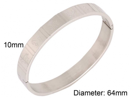 HY Wholesale Bangles Stainless Steel 316L Fashion Bangles-HY0097B196