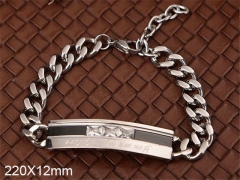 HY Wholesale Bracelets 316L Stainless Steel Jewelry Bracelets-HY0103B061