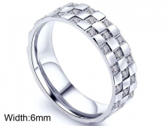 HY Wholesale Rings Jewelry 316L Stainless Steel Popular Rings-HY0096R044