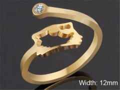 HY Wholesale Rings Jewelry 316L Stainless Steel Popular Rings-HY0103R201