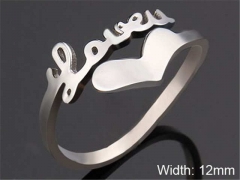 HY Wholesale Rings Jewelry 316L Stainless Steel Popular Rings-HY0103R065