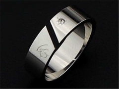 HY Wholesale Rings Jewelry 316L Stainless Steel Popular Rings-HY0101R018