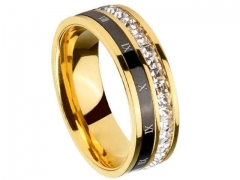 HY Wholesale Rings Jewelry 316L Stainless Steel Popular Rings-HY0096R092