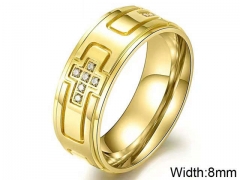 HY Wholesale Rings Jewelry 316L Stainless Steel Popular Rings-HY0096R008