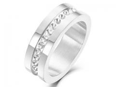 HY Wholesale Rings Jewelry 316L Stainless Steel Popular Rings-HY0101R026