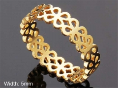 HY Wholesale Rings Jewelry 316L Stainless Steel Popular Rings-HY0103R026