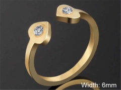 HY Wholesale Rings Jewelry 316L Stainless Steel Popular Rings-HY0103R156