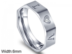 HY Wholesale Rings Jewelry 316L Stainless Steel Popular Rings-HY0096R022