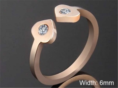 HY Wholesale Rings Jewelry 316L Stainless Steel Popular Rings-HY0103R155