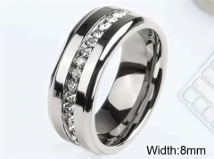HY Wholesale Rings Jewelry 316L Stainless Steel Popular Rings-HY0096R049