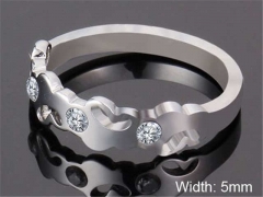 HY Wholesale Rings Jewelry 316L Stainless Steel Popular Rings-HY0103R205