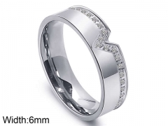HY Wholesale Rings Jewelry 316L Stainless Steel Popular Rings-HY0096R003
