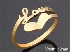 HY Wholesale Rings Jewelry 316L Stainless Steel Popular Rings-HY0103R064