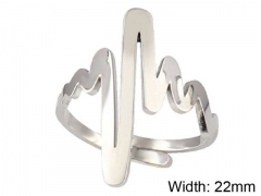 HY Wholesale Rings Jewelry 316L Stainless Steel Popular Rings-HY0100R061