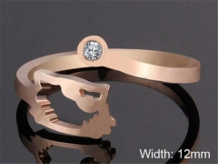 HY Wholesale Rings Jewelry 316L Stainless Steel Popular Rings-HY0103R200