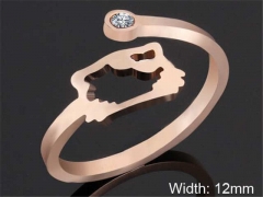 HY Wholesale Rings Jewelry 316L Stainless Steel Popular Rings-HY0103R143