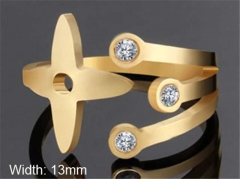 HY Wholesale Rings Jewelry 316L Stainless Steel Popular Rings-HY0103R180