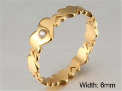 HY Wholesale Rings Jewelry 316L Stainless Steel Popular Rings-HY0103R114