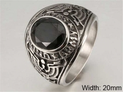 HY Wholesale Rings 316L Stainless Steel Popular Rings-HY0103R011