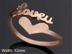 HY Wholesale Rings Jewelry 316L Stainless Steel Popular Rings-HY0103R187