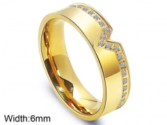 HY Wholesale Rings Jewelry 316L Stainless Steel Popular Rings-HY0096R002