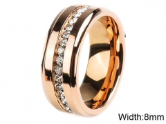 HY Wholesale Rings Jewelry 316L Stainless Steel Popular Rings-HY0096R048