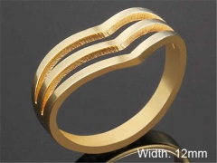 HY Wholesale Rings Jewelry 316L Stainless Steel Popular Rings-HY0103R058