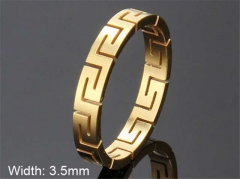 HY Wholesale Rings Jewelry 316L Stainless Steel Popular Rings-HY0103R051