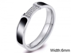 HY Wholesale Rings Jewelry 316L Stainless Steel Popular Rings-HY0096R025