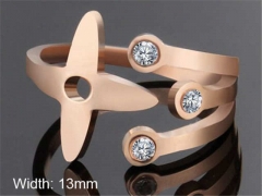 HY Wholesale Rings Jewelry 316L Stainless Steel Popular Rings-HY0103R179