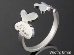 HY Wholesale Rings Jewelry 316L Stainless Steel Popular Rings-HY0103R136