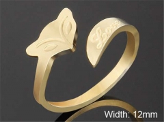 HY Wholesale Rings Jewelry 316L Stainless Steel Popular Rings-HY0103R067