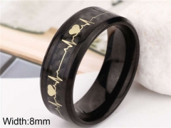 HY Wholesale Rings Jewelry 316L Stainless Steel Popular Rings-HY0096R040