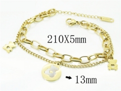 HY Wholesale Bracelets 316L Stainless Steel Jewelry Bracelets-HY47B0162HBB