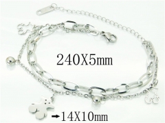 HY Wholesale Bracelets 316L Stainless Steel Jewelry Bracelets-HY02B0055HHQ